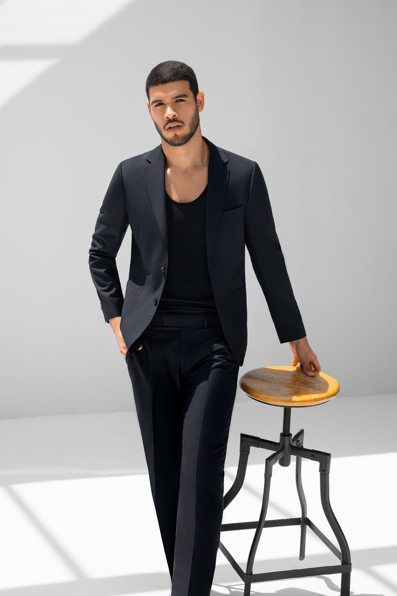 Buy Black Suit Trousers Online Uae Online At Yuzini Uae